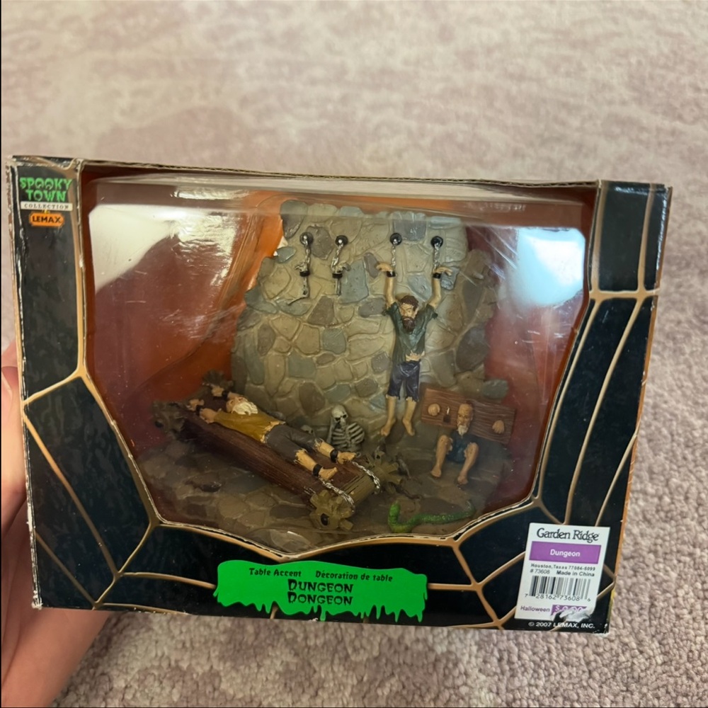 Lemax Spooky Town Halloween Dungeon Table Accent Original Box New RARE